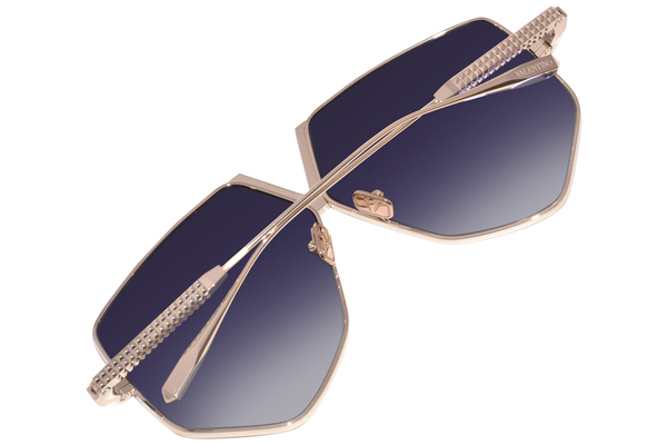 Valentino V-Hexagon VLS-115A Sunglasses Pale Gold/Grey