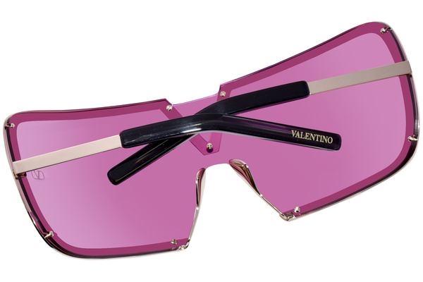 Valentino V-Romask VLS-120C Sunglasses Titanium Gold/Pink