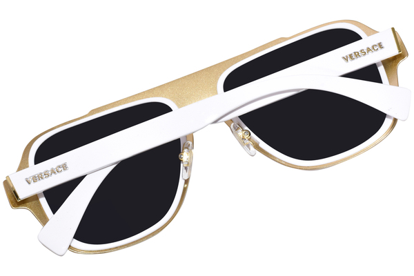 Versace Sunglasses Men's VE2199 100287 White/Dark Grey 56-18