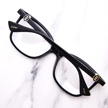 CARTIER スクエアフレムメカネ CT0493S 001 Cartier Eyewear CT0439S - 001 Gold Grey Rimless Sunglasses