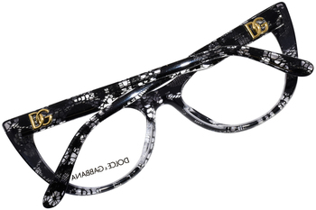 Dolce & Gabbana DG3354 3152 Eyeglasses Women's Black Lace