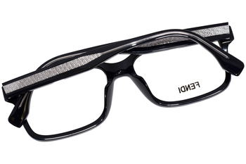 Fendi FE50030I 001 Eyeglasses Women's Shiny Solid Black Full
