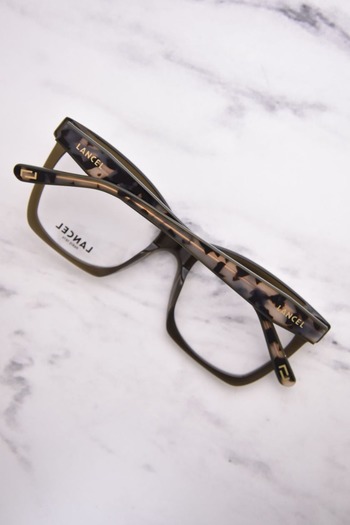 Lancel LA-90060 C02 Eyeglasses Olive/Tortoise Full Rim Lancel LA-90060 C02 Eyeglasses Olive/Tortoise Full Rim