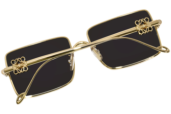 Loewe LW40106U 30N Sunglasses Women's Shiny Gold/Solid Khaki