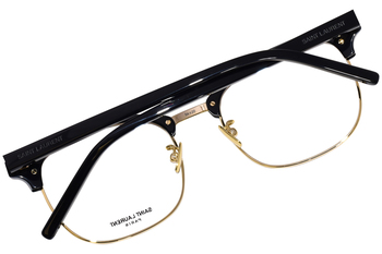 Saint Laurent Classic SL 104/F 002 Eyeglasses Men's Black