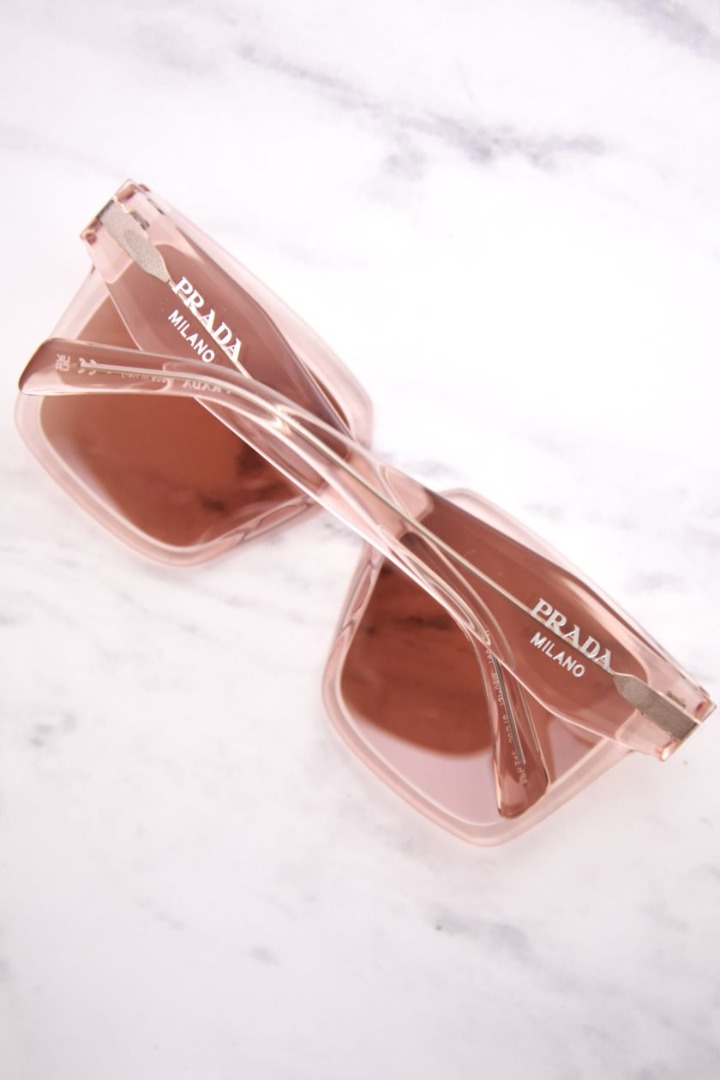 Prada PR 24ZS 13I08M Sunglasses Women's Geranium/Petal