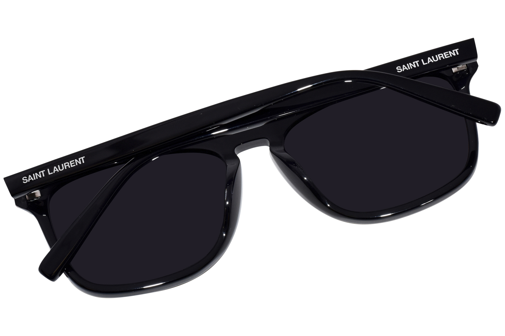 Saint Laurent SL-586 001 Sunglasses Men's Black/Black 56-17
