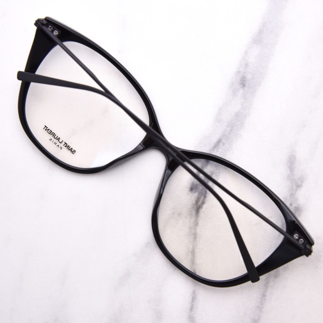SAINT LAURENT キャットアイフレムメカネ SL627 001 Saint Laurent SL-627 001 Eyeglasses Women's Black Full Rim