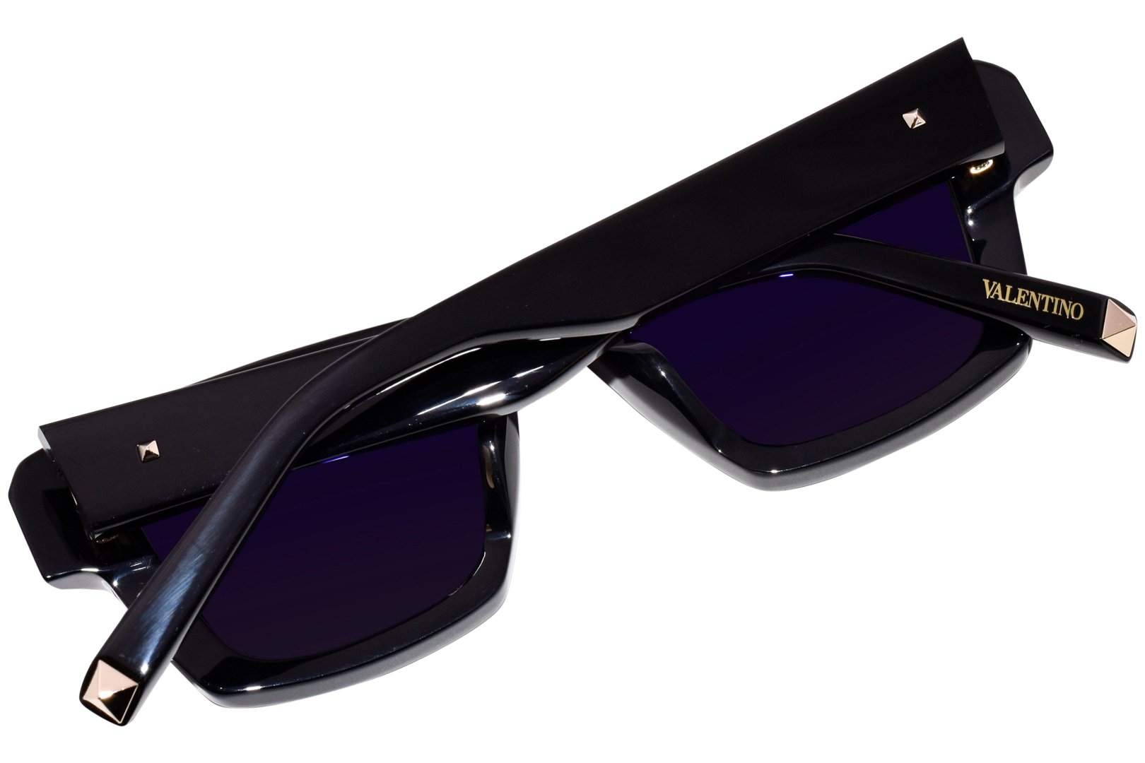 Valentino XXII VLS-106 Sunglasses Black/Green Square Shape