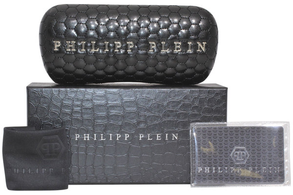 サングラス PHILIPP PLEIN Woman Sunglasses Black SPP029M 0568 Philipp Plein SPP029M 0568 Sunglasses Women's Gunmetal/Grey