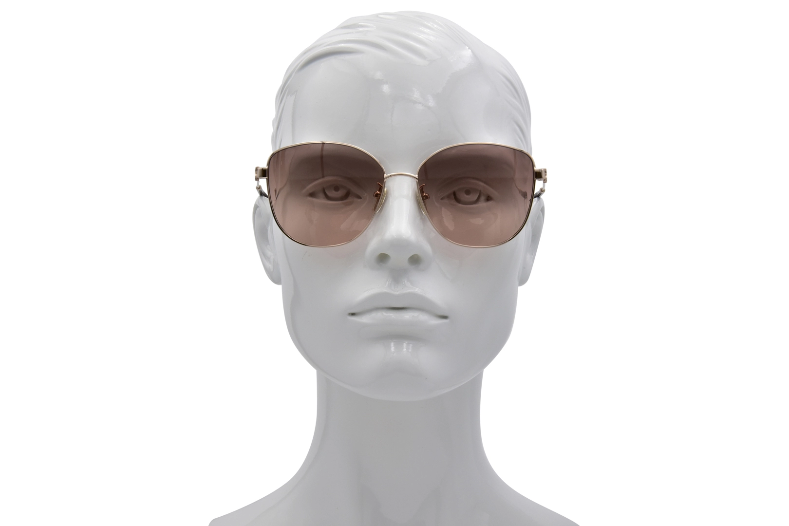 Chloe CH0306SK 002 Sunglasses Women's Gold/Brown Rectangle