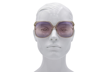 Chloe CH0286S 001 Sunglasses Women's Grey/Gold Rectangle