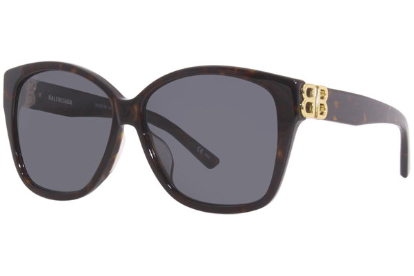 BALENCIAGA サングラス BB0135SA-002 ハバナ Balenciaga BB0135SA 002 Sunglasses Women's Havana/Gold/Green