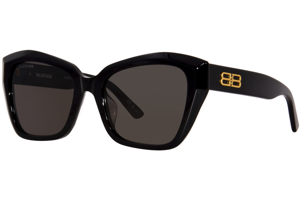 Balenciaga BB0273SA 001 Sunglasses Women's Black/Grey Cat