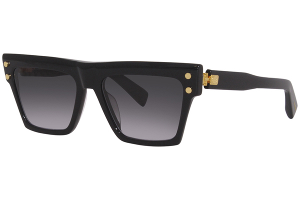 BALMAIN スクエアフレムサンクラス BPS144D570 0 Balmain B-V BPS-121D Sunglasses Blue Swirl/Blue Square Shape