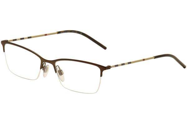 Burberry Women's Eyeglasses BE1278 BE/1278 Half Rim Optical Frame |  