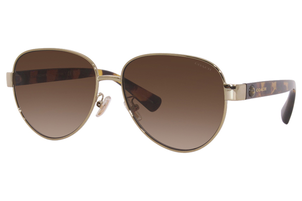 ✧Feeling✧ COACH サングラス Coach Sunglasses Women's HC7111 900513 Light Gold/Brown