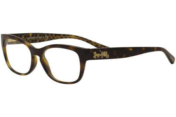 Coach Eyeglasses Women's HC6104 5394 Dark Tortoise Signature 50-16-140mm |  