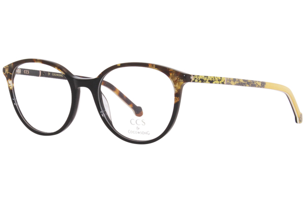Coco Song CCS183-3 Eyeglasses Women's 24K Gold Inserts/Black