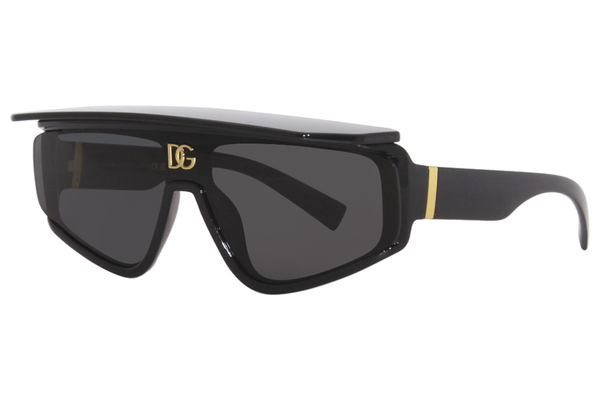 Dolce & Gabbana DG-6177 501/AL Sunglasses Men's Black/Grey Mirror 46mm ...
