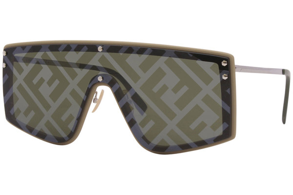 Fendi - FS Fendi Technicolor - Shield Sunglasses - Silver Yellow -  Sunglasses - Fendi Eyewear - Avvenice