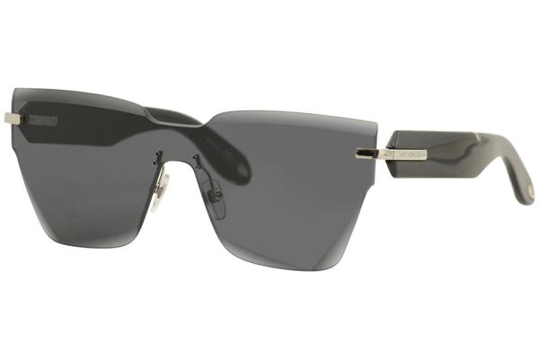 Givenchy Women's GV7081S GV/7081/S R6SIR Black Fashion Shield Sunglasses  145mm 