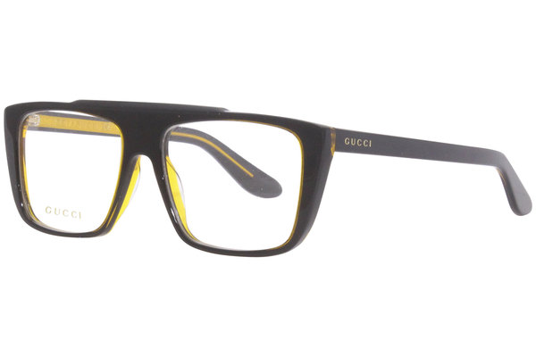 Gucci Eyeglasses Frame Men's GG1040O 003 Black/Green 56-16-145 |  EyeSpecs.com