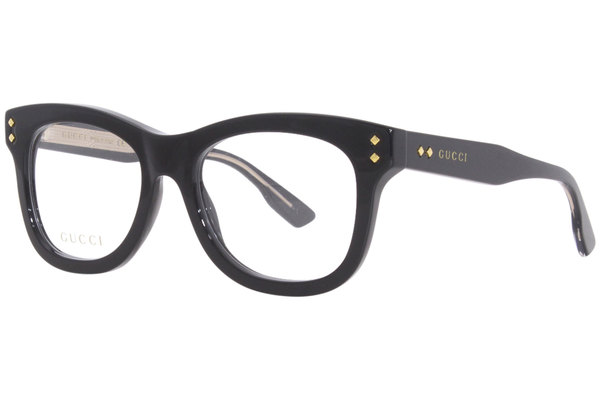 Gucci GG1086O 008 Eyeglasses Women's Grey Full Rim Cat Eye 53-19-145 ...