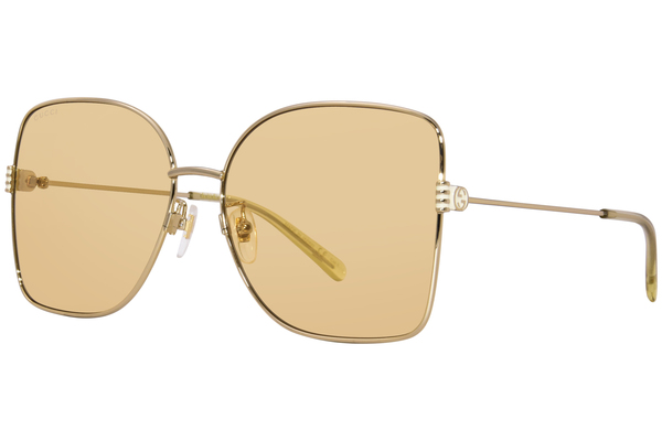 Gucci GG1282SA 003 Sunglasses Women's Gold/Brown Gradient