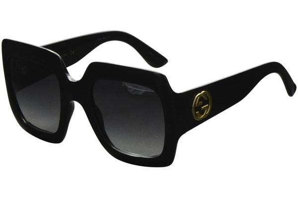 Gucci Sunglasses Urban Collection GG0053S 001 Black-Gold/Gray 