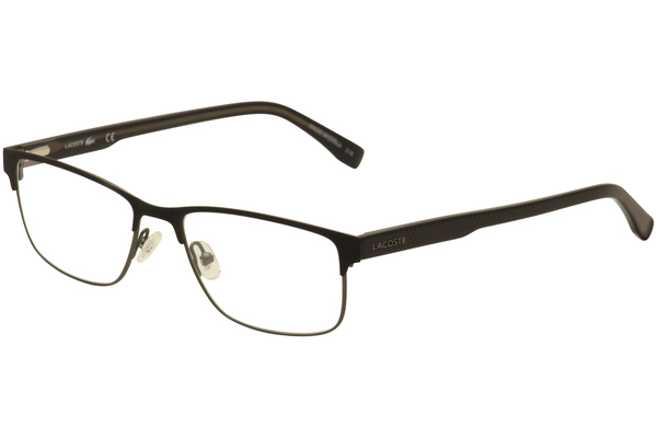 Lacoste L2217 001 Eyeglasses Men's Matte Black Full Rim Rectangle Shape ...
