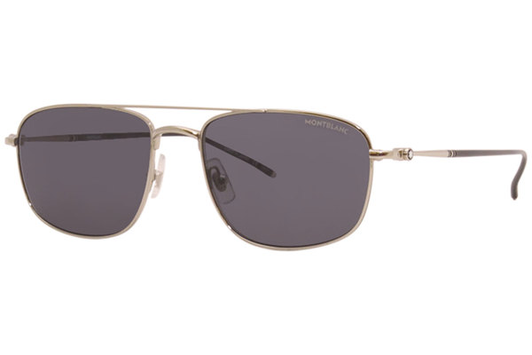 Mont Blanc Sunglasses Men's MB0127S 003 Gold/Green 56-18-145mm ...