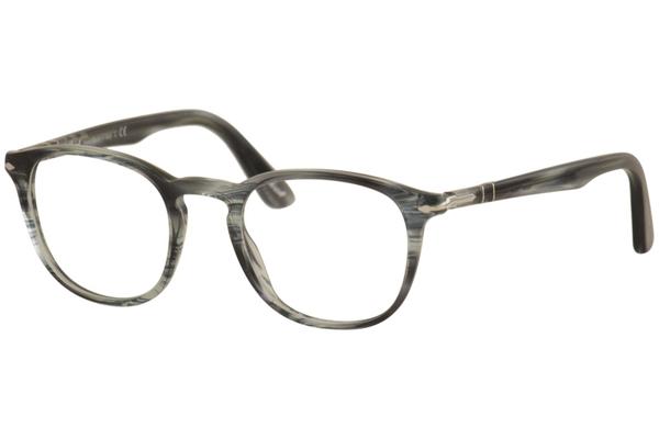 Persol 3143-V 204 Eyeglasses Men's Miele Full Rim Rectangle Shape 49-21 ...