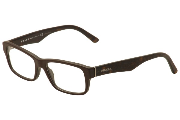 Prada Heritage PR 16MV 1AB-1O1 Eyeglasses Men's Gloss Black/Black Full ...