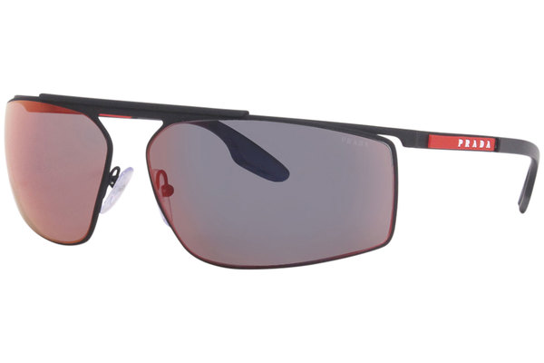 Prada Linea Rossa Sunglasses Men's SPS-51W DG0-08F Black Rubber 68-14-120