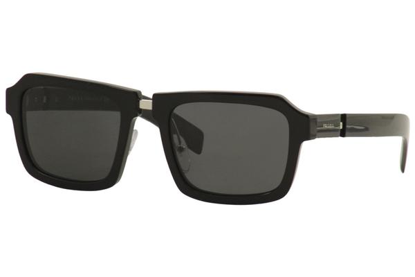 Prada Men's SPR09X SPR/09/X 1AB-5S0 Black Square Sunglasses