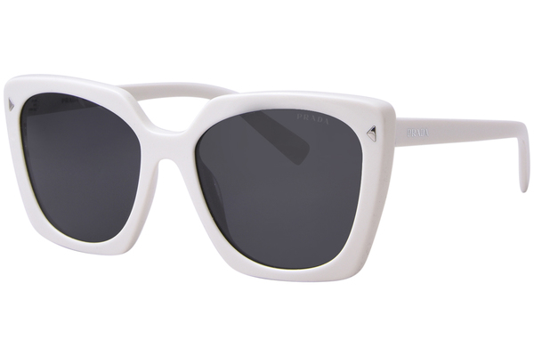 Prada PR 23ZS 1425S0 Sunglasses Women s Talc Dark Grey Square Shape 54 18 145 EyeSpecs