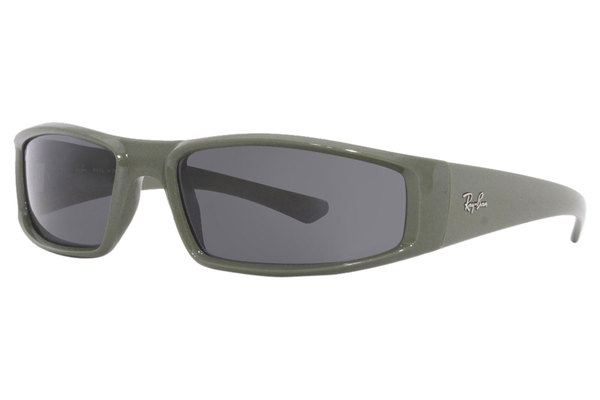 Ray-Ban RB4335 サイズ58 Ray-Ban RB4335 S (58 - 17) with Green lenses and Black frame