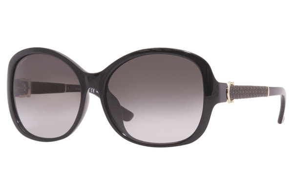 Salvatore Ferragamo Sunglasses Women's SF744SLA 001 Black/Grey Gradient  59mm | EyeSpecs.com
