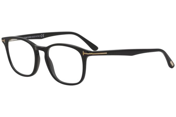 Karriere bh Sig til side Tom Ford Men's Eyeglasses TF5505 TF/5505 001 Shiny Black Optical Frame 52mm  | EyeSpecs.com