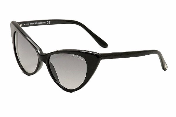 Tom Ford Women s Nikita TF173 TF 173 01B Black Cateye Sunglasses