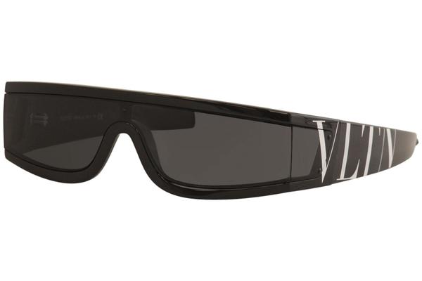 Valentino Men s VA4054 VA 4054 5001 87 Black Fashion Shield Sunglasses 41mm