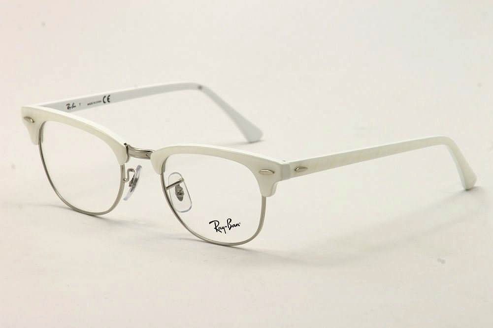 Ray-Ban Eyeglasses Clubmaster RB/5154 2374 White RayBan Optical Frame |  