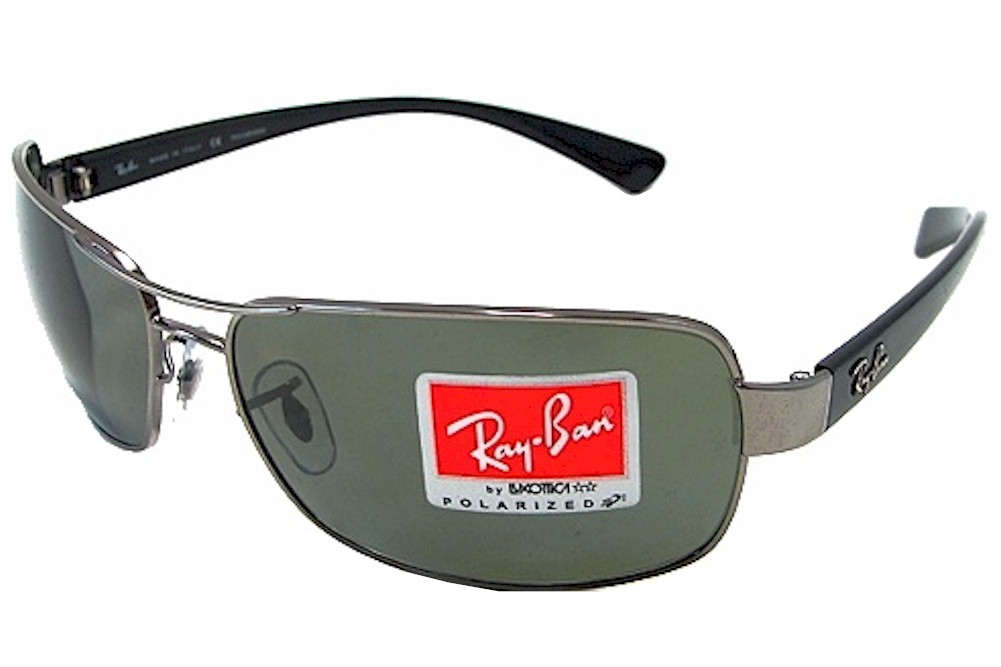 Ray Ban Men's RB3379 RB/3379 004/58 Gunmetal RayBan Polarized Sunglasses  64mm 