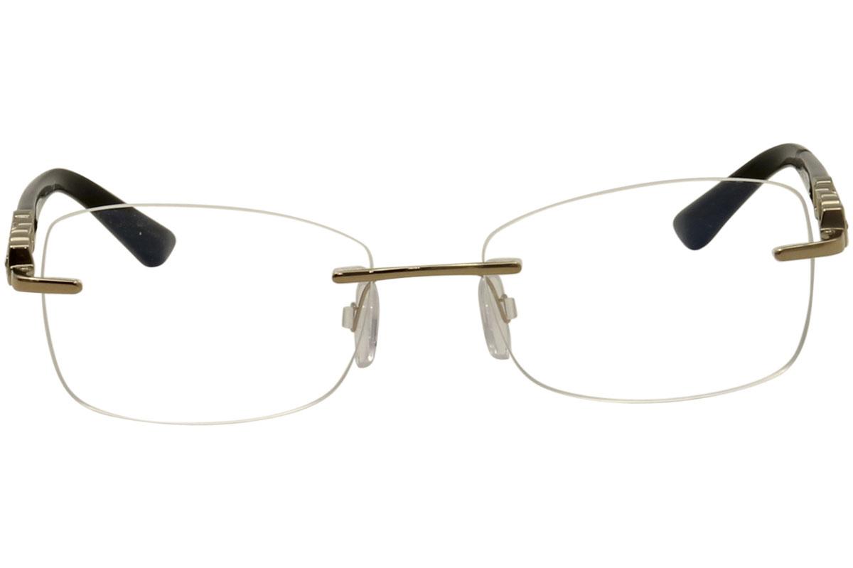 BVLGARI サングラス 2184-B 度入り リムレス ラインストーン BVLGARI サングラス 2184-B 度入り リムレス ラインストーン