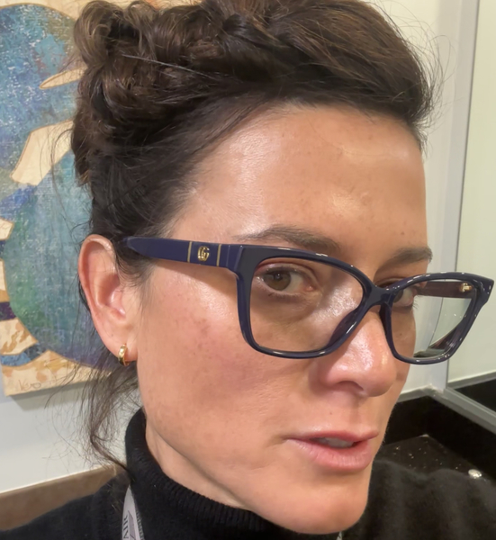Gucci Eyeglasses Frame Women's GG0634O 004 Blue 55-14-145