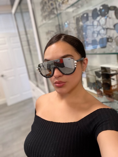 Fendi Sunglasses Women's FF0296/S KB70T Black/Silver Mirror