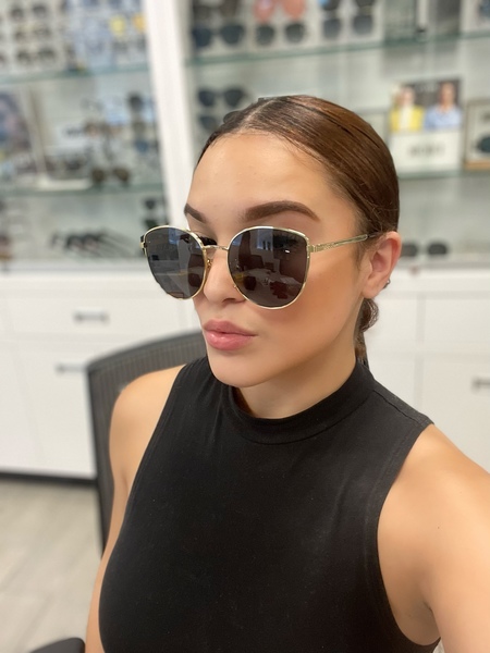 ブランド一覧 | ワールド オンラインストア Gucci Sunglasses Lenses Gold-Black/Grey 001 GG0807SA Women's 小物